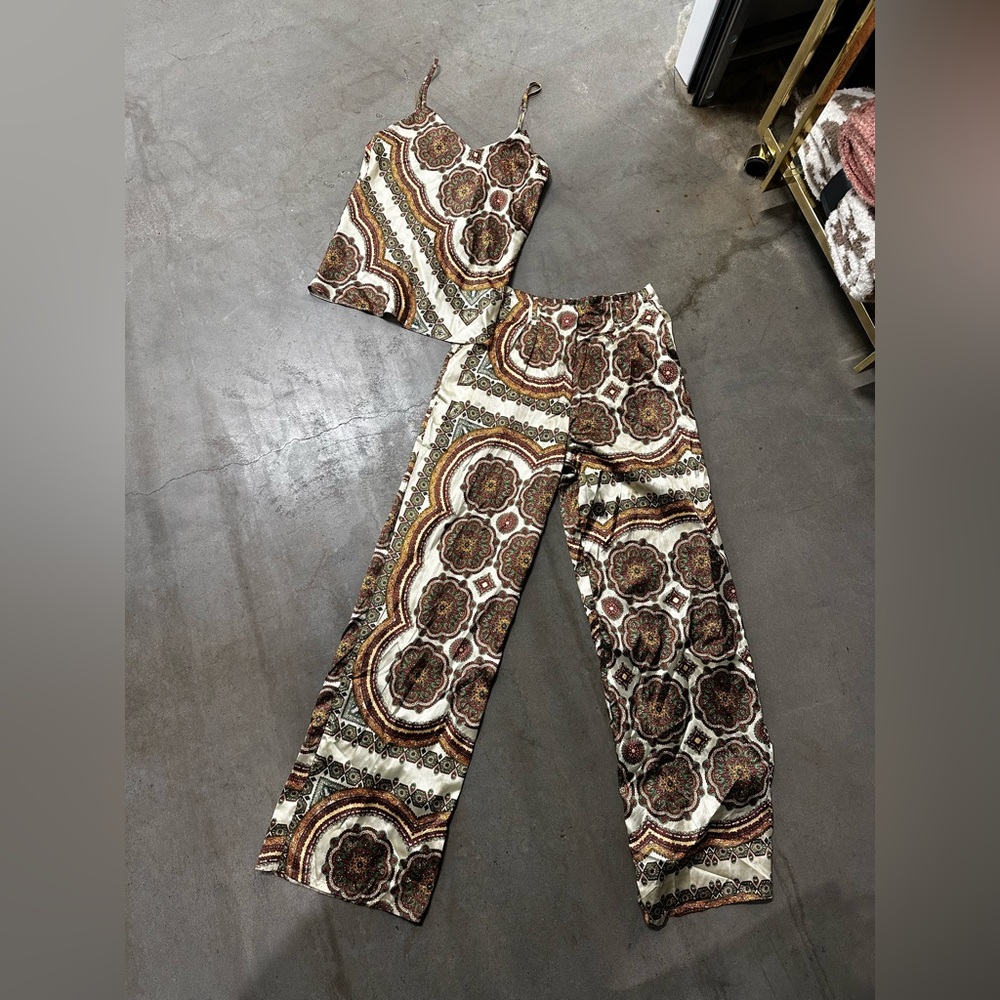 Top Shop Bohemian Printed Matching Set (Size 2)